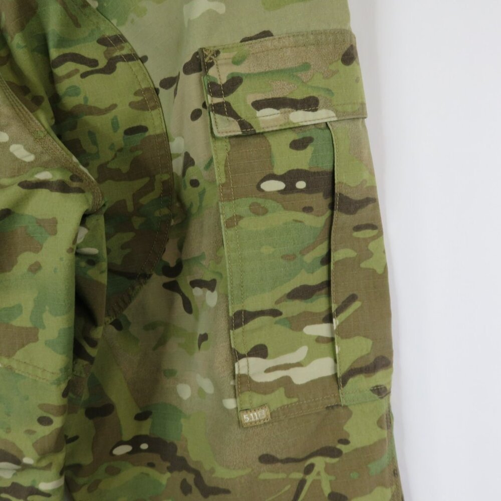 5.11 Tactical Series Pants Gusseted Waist Size L 35.5-39 x 31 Camouflage Cargo - Picture 10 of 12